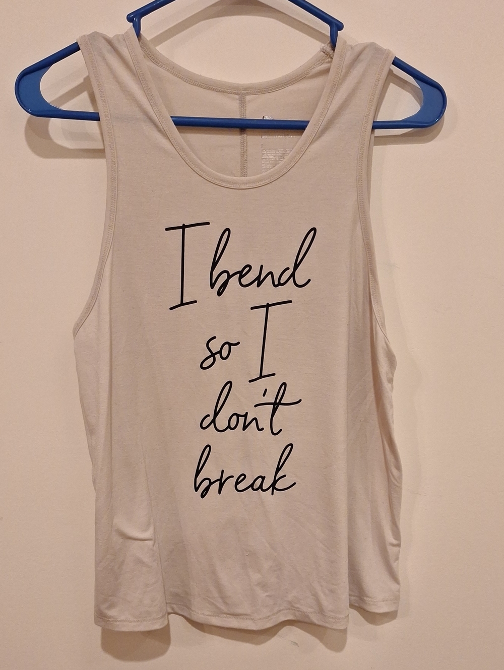 All in Motion "I Bend So I Don't Break" Yoga Tank Top